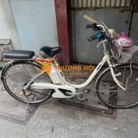Xe đạp trợ lực Nhật Bản màu Trắng