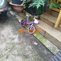 Xe đạp trẻ em nữ màu Tím hư xích