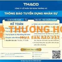 TRƯỜNG HẢI GROUP TUYỂN DỤNG KẾ TOÁN TỔNG HỢP - ĐI LÀM NGÀY