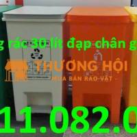 Phân phối thùng rác 30L 60L đạp chân giá rẻ sỉ và lẻ- Lh 0911.082.000