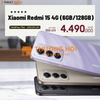 REDMI 15 4G (6/128Gb) Thiết kế trẻ trung giá chỉ 4.490.000đ