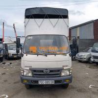 Hino 5t 2016 chở xe máy 2 tầng+ chở hàng