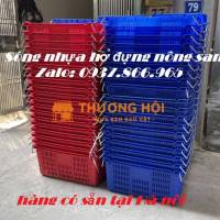 Sóng nhựa hở có quai sắt đa năng, sóng nhựa rỗng có quai xách tại Hà Nội, sọt nhựa