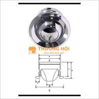 Cửa gió Jetball chất liệu Inox-304 D200
