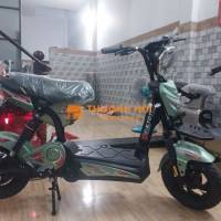 Xe đạp điện KYOTO M133 Xanh lá Mới
