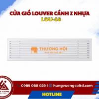 Cửa gió Louver cánh Z nhựa LOU-88