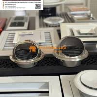 Nắp che mưa louver kèm lưới lọc Inox - Hùng Vương