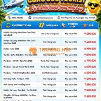 Lịch Trình Tour Hè 2026 sgc