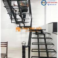 Cầu Thang Sắt Đẹp Lên gác lững - LH 0904901264