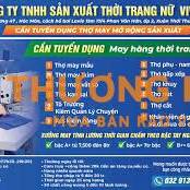 C.ty TNHH SẢN XUẤT THỜI TRANG NỮ VIVI KA CẦN TUYỂN DỤNG THỢ MAY