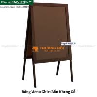 Bảng menu BAVICO gỗ thông Vintage và bảng không khung hiện đại