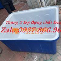 Bồn 2 lớp, Thùng đựng hóa chất có 2 lớp, thùng dung tích 500l