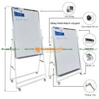 TP.HCM - BẢNG TRẮNG CÓ CHÂN GẤP FLIPCHART F3 POLY TAIWAN