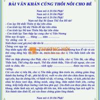 Lưu Ngay Bài Văn Khấn Thôi Nôi Cho Bé