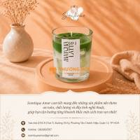 Nến Thơm Ly Matcha Latte Scentique Amor – Decor Phòng Cực Xinh