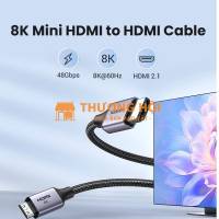 Cáp Mini HDMI sang HDMI UGREEN 15515 – Kết nối 8K sắc nét, tiện lợi