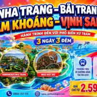 🌊✨ Nghỉ Dưỡng Nha Trang – Bãi Tranh – Tắm Khoáng – Vịnh San Hô ✨🌊 3 NGÀY 3 ĐÊM