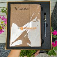 Giftset Sổ Tay & Bút Khắc Logo – Quà Tặng Doanh Nghiệp Sang Trọng, Thiết Thực