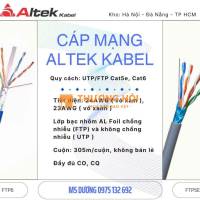 CÁP MẠNG CAT5E, CAT6 ALTEK KABEL