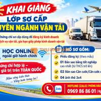 Mở khóa học SƠ CẤP CHUYÊN NGÀNH VẬN TẢI, đăng ký kinh doanh vận tải
