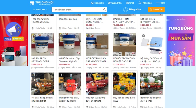 Thuonghoi.vn – Web đăng tin mua bán miễn phí uy tín nổi tiếng