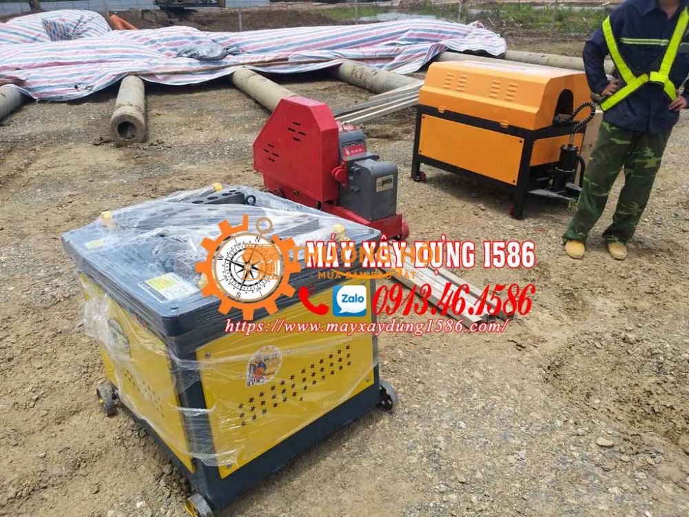 Máy uốn sắt, bẻ mỏ sắt cây gw50, gw45 gw40