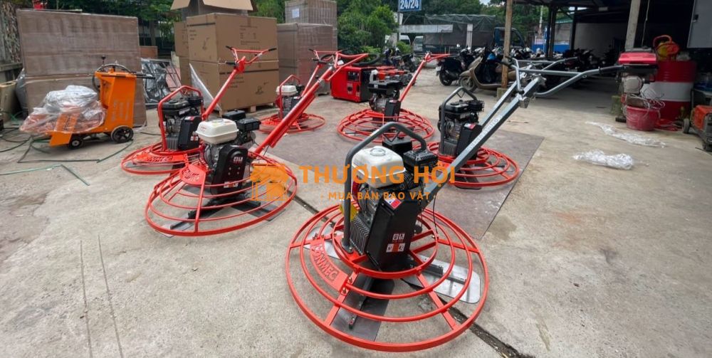Máy xoa nền đánh bóng bê tông, phụ kiện chính hãng