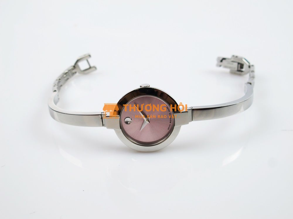ĐH Nữ Movado Bela Mặt Hồng ( kiểu lắc tay ) Size 24mm siêu lướt Fullbox...