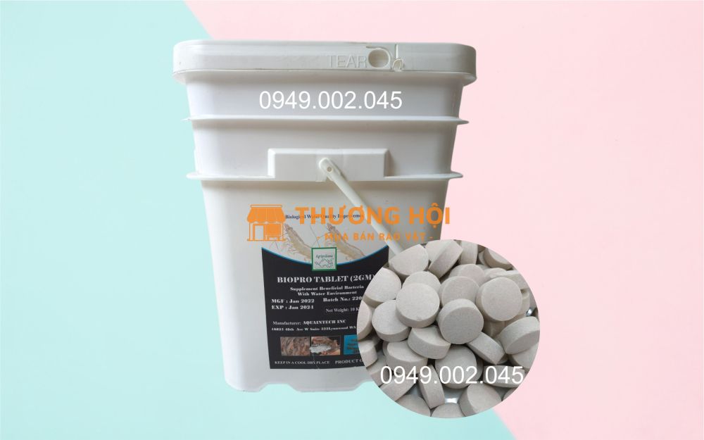 Biopro Tablet - Vi sinh viên Mỹ giúp làm sạch nước ao nuôi