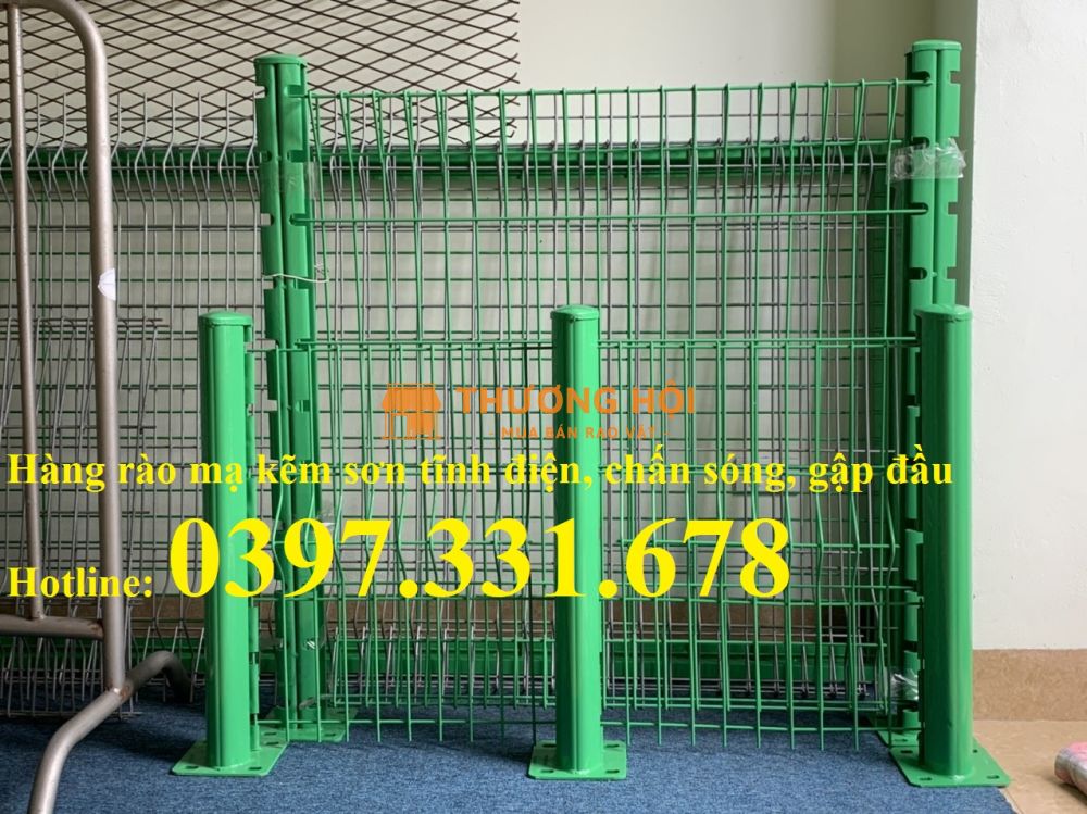 Hàng rào lưới thép hàn giá rẻ; Lưới thép hàn mạ kẽm, Hàng rào khu nhà máy