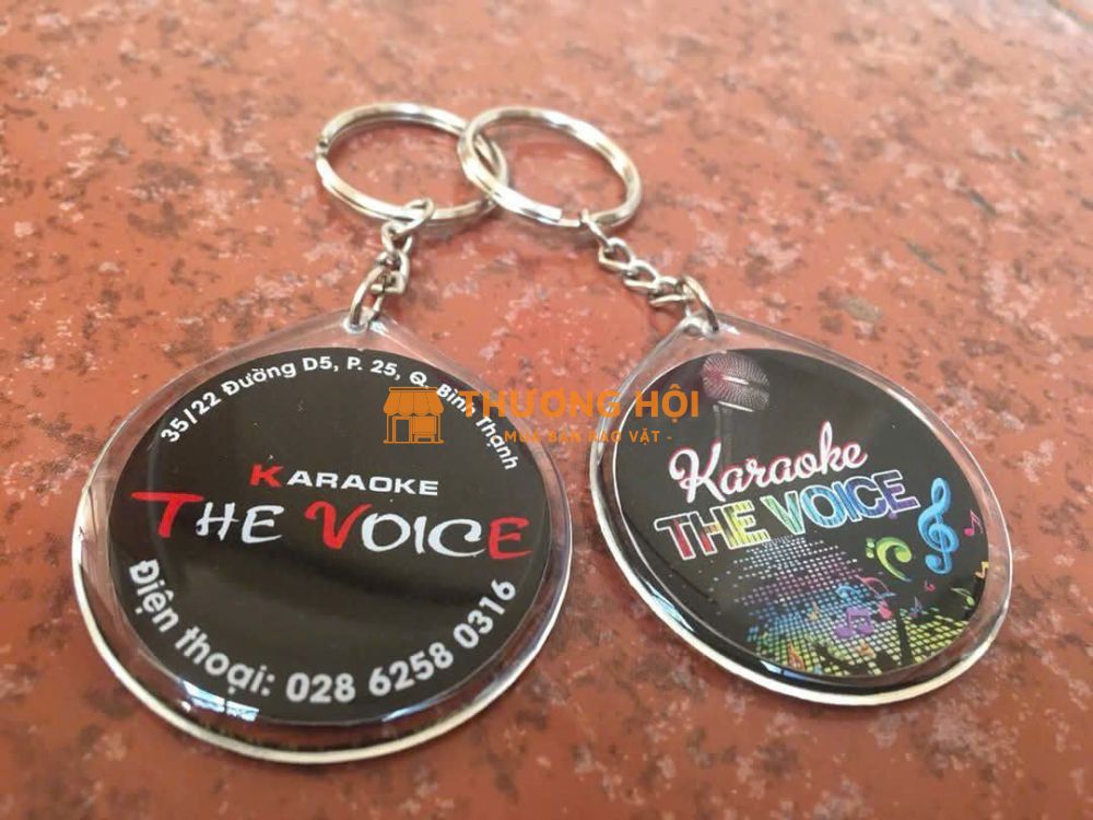 Móc khóa nhựa mềm Karaoke