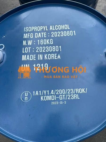 Dung môi isopropyl alcohol  ( Cồn IPA ) phuy 160kg