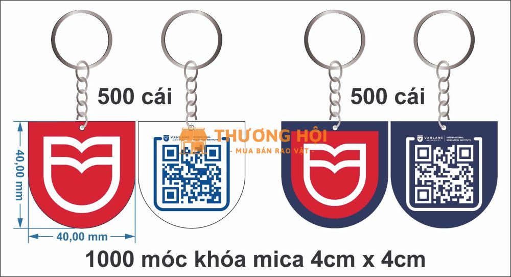 Móc khóa mica quà tặng sinh viên giá rẻ