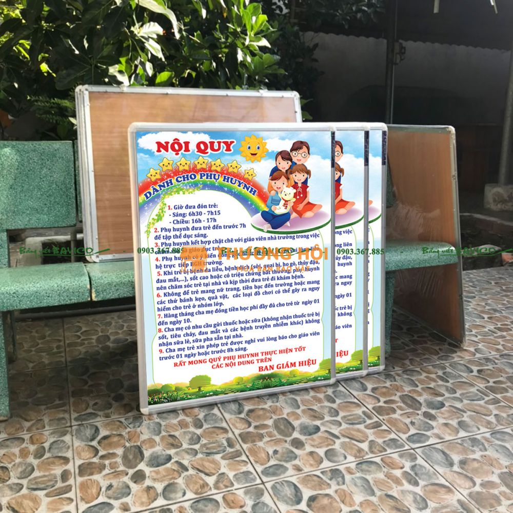 BẢNG NỘI QUY DÀNH CHO PHỤ HUYNH (M01)