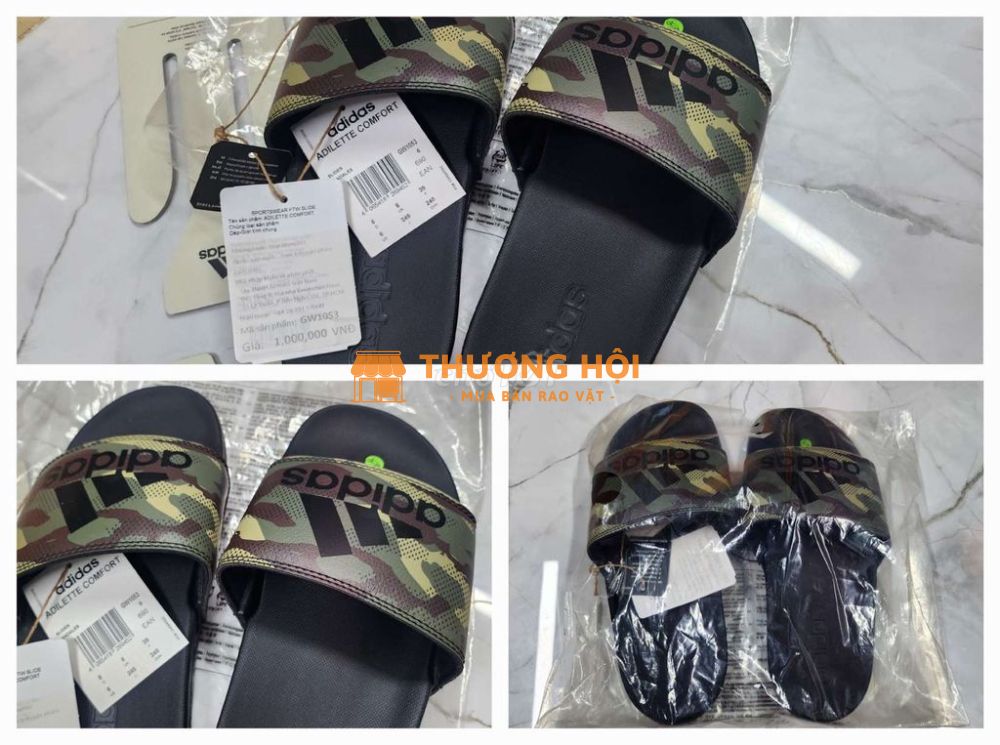 Dép ADIDAS Adilette Comfort CAMO 39(6) (GW1053)MỚI