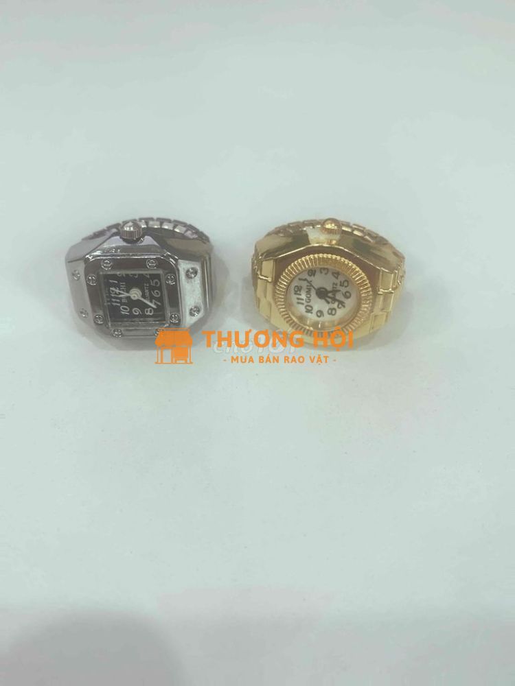 Chiếc nhẫn đồng hồ mini thời trang nam nữ