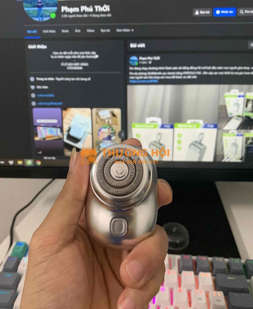 Mây cạo râu mini, tự mài, chống nước