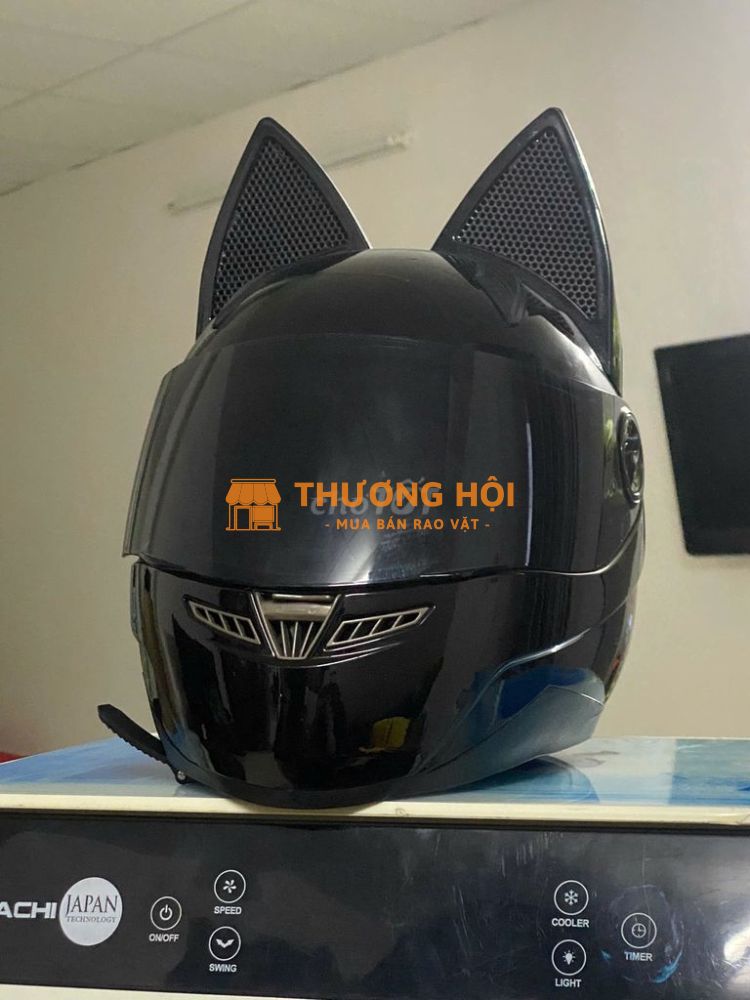 Mũ full face nitrinos tai mèo size L