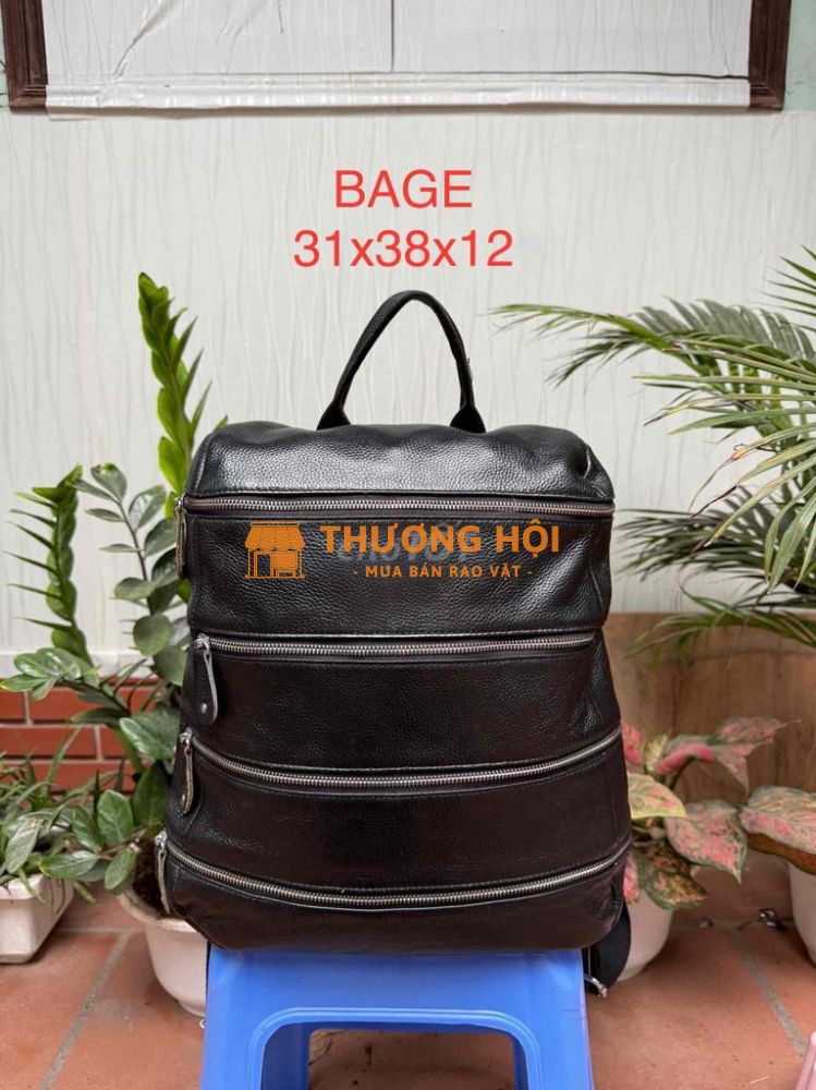 1/6 Balo da thật mới keng hiệu BAGE