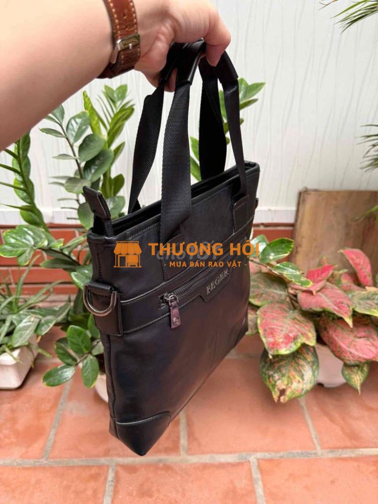 Túi da công sở xách tay đeo vai hiệu FEGER
