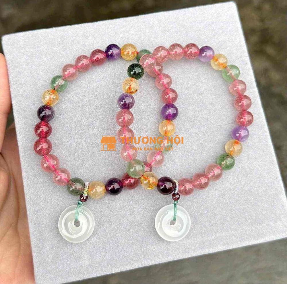 THẠCH ANH DÂU ĐA SẮC MIX CHARM ĐIẾU
