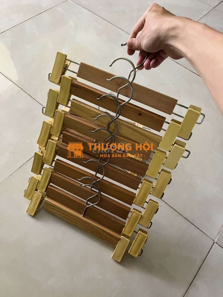 Thanh lý móc kẹp gỗ quần áo