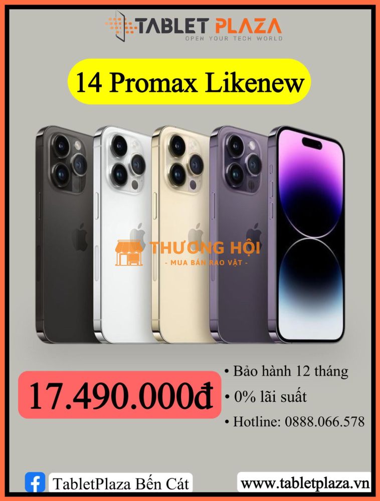Chốt đơn ngay Iphone 14 Promax 256g likenew với giá ưu đãi