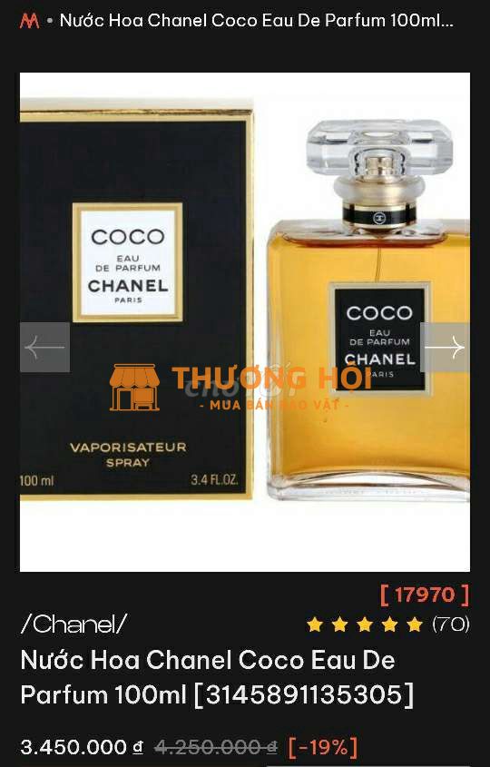 🇫🇷Mình dư chai Chanel COCO Eau de Parfum ( 8301)