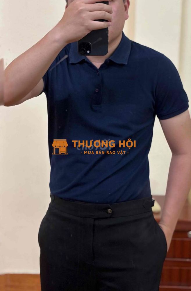 THANH LÝ ÁO POLO NAM XANH ĐẬM SZ M