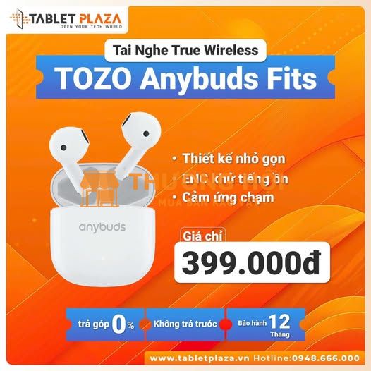 Tozo Anybuds Fit – Nhét tai là chill, đeo vào là phê!