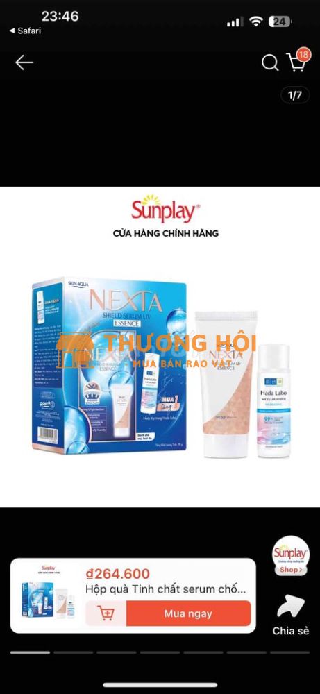 tinh chất chống nắng skinaqua nexta