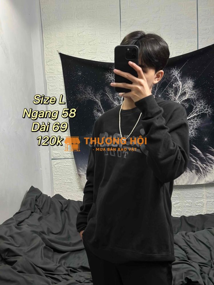 áo sweater đen giá rẻ