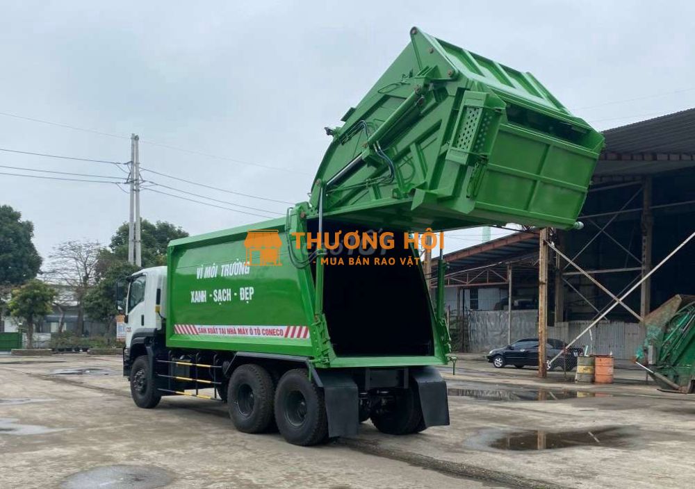 THANH LÝ XE ÉP RÁC 22 K ISUZU 3 CHÂN 2 CẦU THẬT