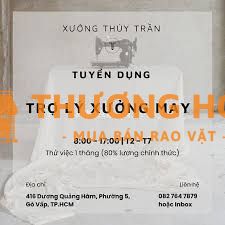 TUYỂN DỤNG TRỢ LÝ XƯỞNG MAY